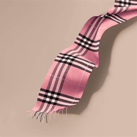 pink cashmere burberry scarf